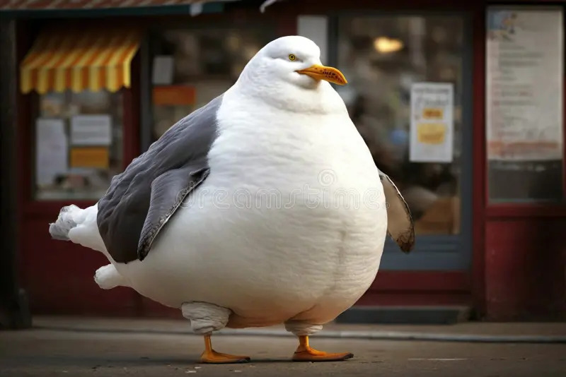 Chunkus Seagull has stolen too many chips!